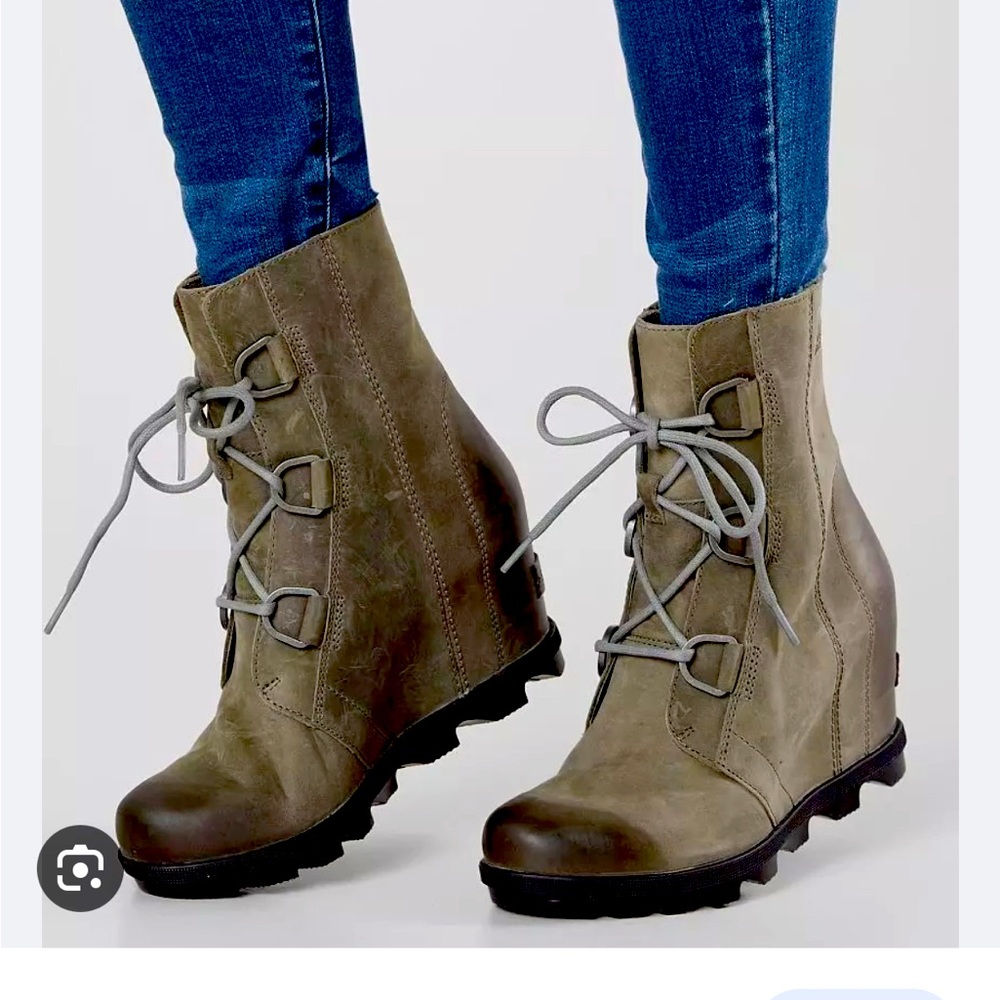 Sorel Joan of Arctic Leather Wedge Boot
